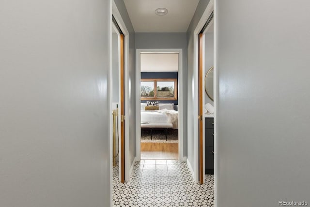 hall with baseboards