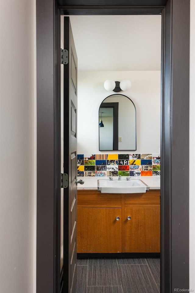bathroom featuring vanity