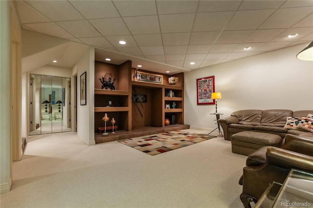 400 S Steele St Unit 13, Denver, CO 80209 - living room with carpet flooring and recessed lighting