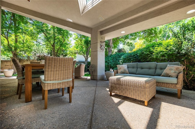 400 S Steele St Unit 13, Denver, CO 80209 - fenced backyard featuring a patio area, outdoor lounge area, and outdoor dining area