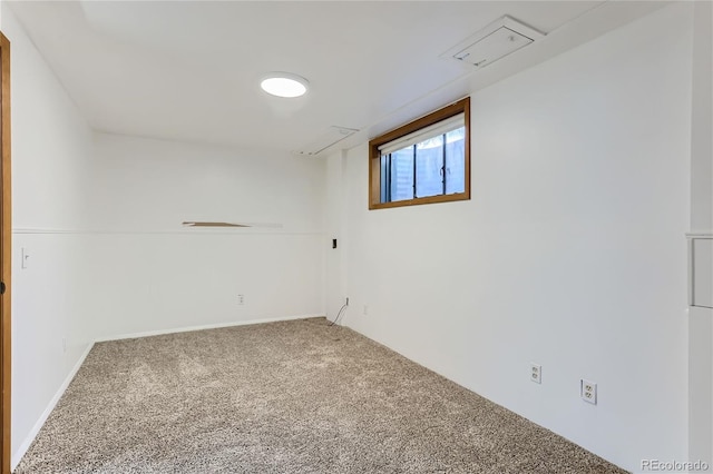 view of carpeted empty room