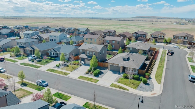 aerial view featuring a residential view