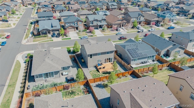 birds eye view of property featuring a residential view
