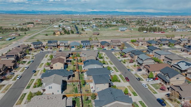 bird's eye view with a residential view