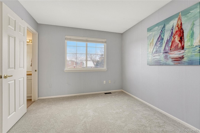 view of carpeted empty room