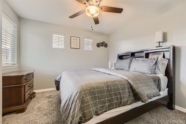3120 Redhaven Way, Highlands Ranch, CO 80126 - carpeted bedroom featuring baseboards and ceiling fan