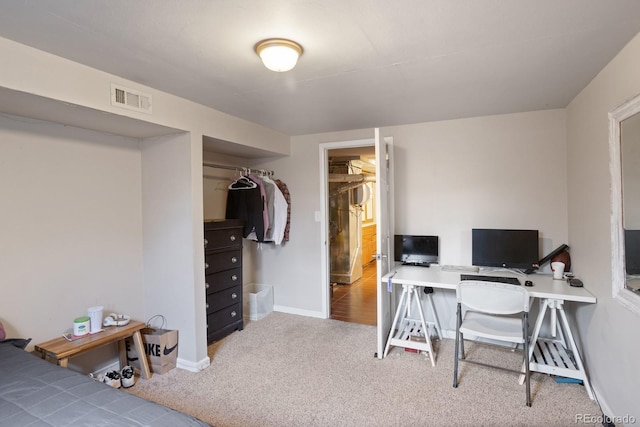 interior space with carpet