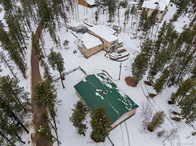 27987 Pine Grove Trl, Conifer, CO 80433 - view of snowy aerial view