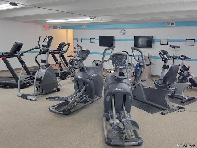 12522 W Virginia Ave, Lakewood, CO 80228 - gym with carpet flooring