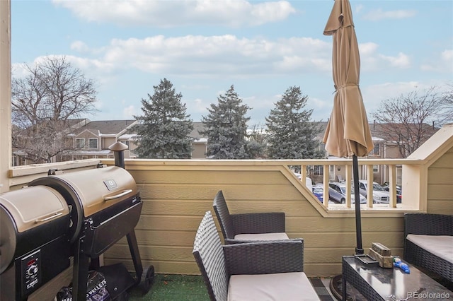 1818 S Quebec Way Unit 11-3, Denver, CO 80231 - wooden deck with area for grilling