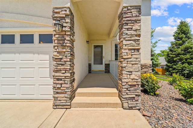 4960 Seton Pl, Colorado Springs, CO 80918 - property entrance with stone siding