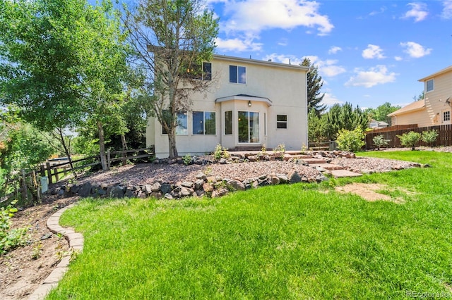 4960 Seton Pl, Colorado Springs, CO 80918 - back of property with stucco siding