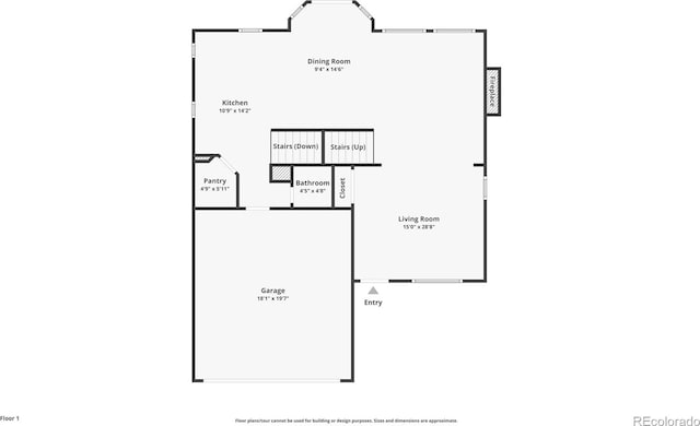 4960 Seton Pl, Colorado Springs, CO 80918 - view of floor plan / room layout