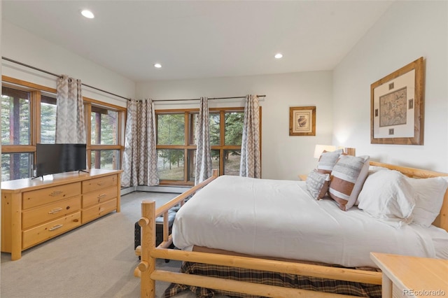 1107 Penstemon Rd, Dillon, CO 80435 - bedroom featuring light carpet and recessed lighting