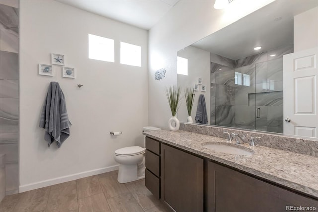 16841 Askins Loop Unit 101, Parker, CO 80134 - full bathroom featuring vanity and a marble finish shower