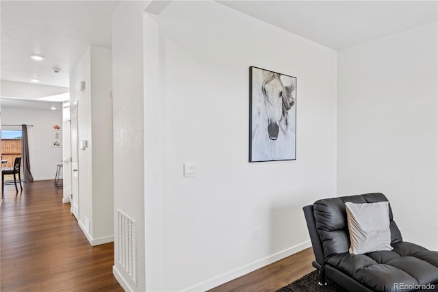 4125 Marble Dr, Longmont, CO 80504 - living area featuring dark wood-style floors, baseboards, and recessed lighting