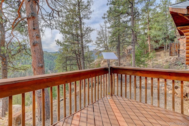 16048 Old Stagecoach Rd, Pine, CO 80470 - view of wooden deck