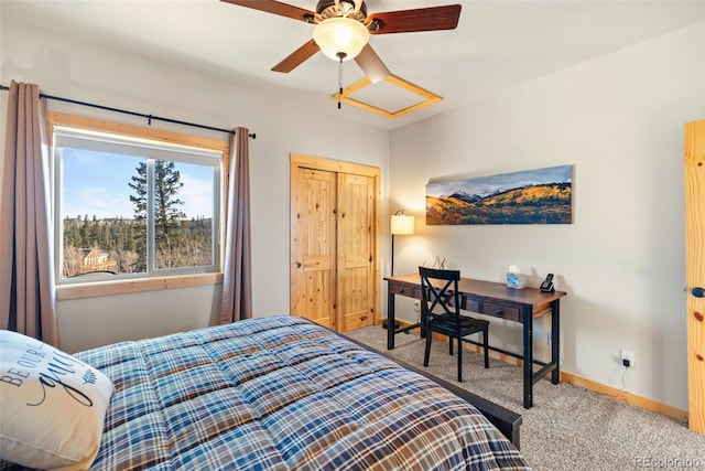 270 Piaute Way, Como, CO 80432 - bedroom with carpet floors and ceiling fan