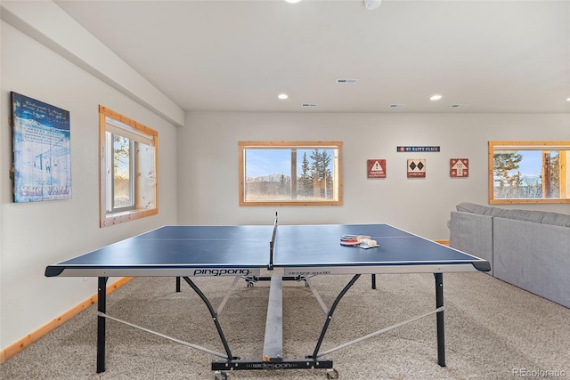 270 Piaute Way, Como, CO 80432 - playroom with healthy amount of natural light, recessed lighting, and carpet floors