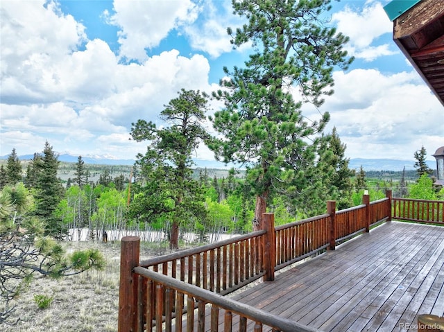270 Piaute Way, Como, CO 80432 - wooden deck featuring a mountain view
