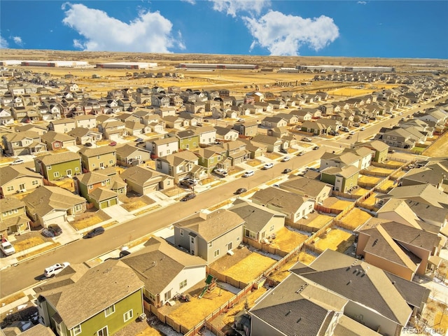 birds eye view of property featuring a residential view