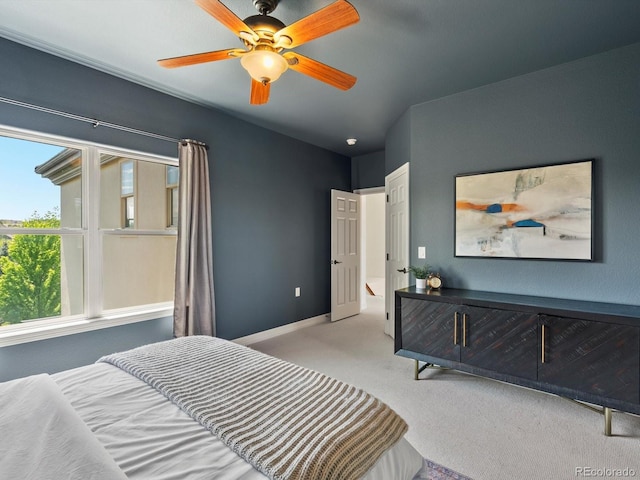 10057 S Shadow Hill Dr, Lone Tree, CO 80124 - bedroom with carpet, a ceiling fan, and baseboards