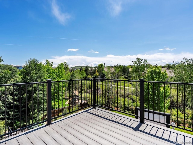 10057 S Shadow Hill Dr, Lone Tree, CO 80124 - view of wooden terrace