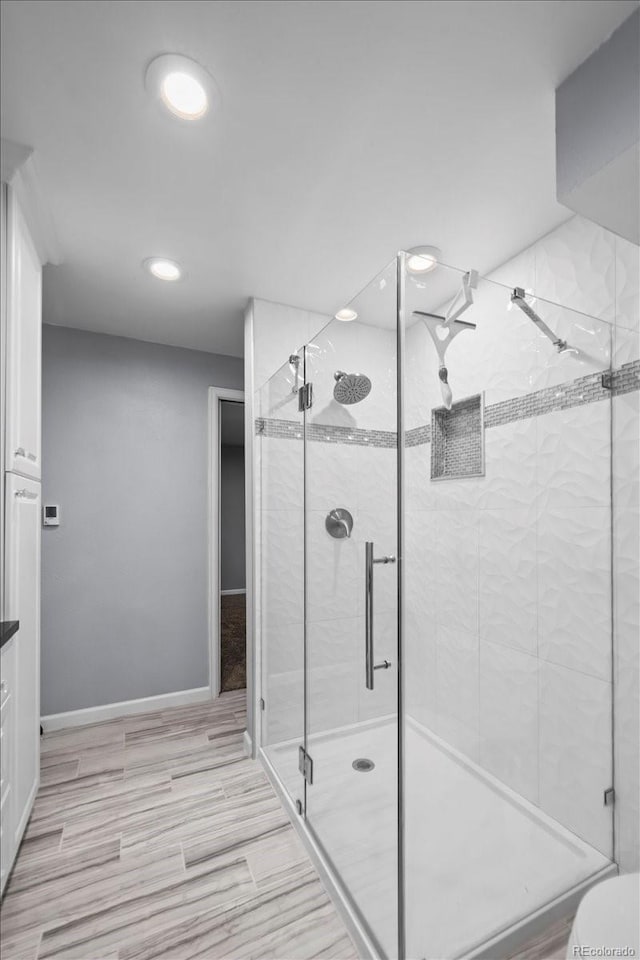 2069 E 116th Ave, Northglenn, CO 80233 - full bath with a stall shower and recessed lighting