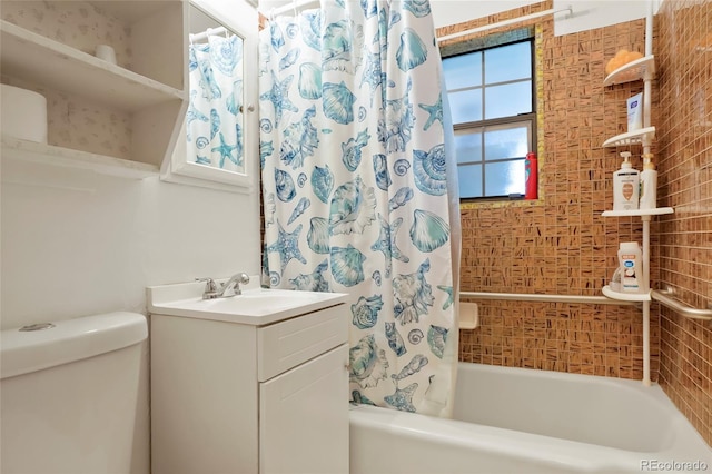 2732 W Archer Pl, Denver, CO 80219 - full bath featuring shower / bath combo and vanity
