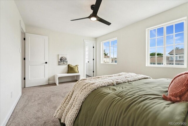 11021 Otis St, Westminster, CO 80020 - bedroom featuring carpet flooring, baseboards, and ceiling fan