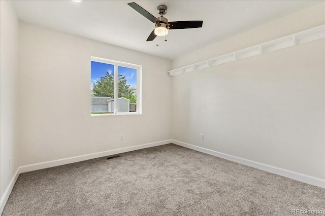11021 Otis St, Westminster, CO 80020 - carpeted spare room featuring baseboards and a ceiling fan