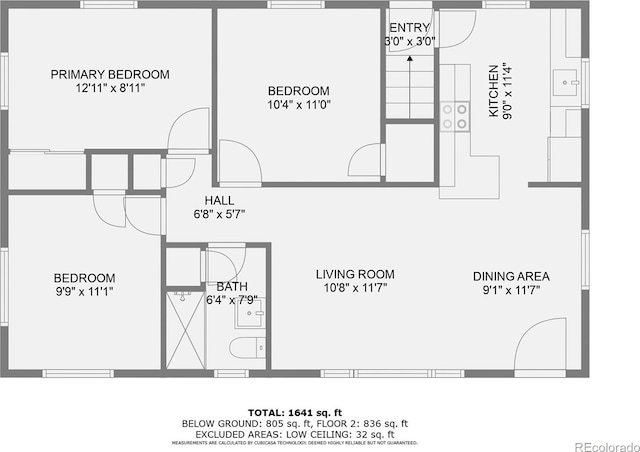 3600 Olive St, Denver, CO 80207 - floor plan