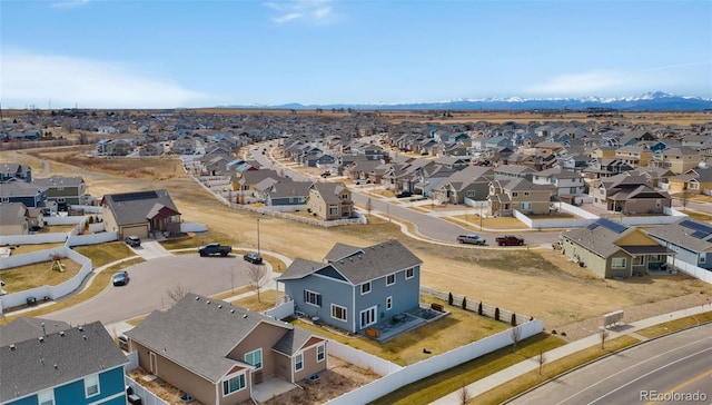 aerial view featuring a residential view