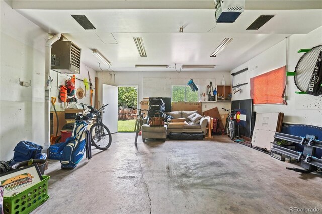 1213 S Taft Hill Rd, Fort Collins, CO 80521 - garage with a garage door opener and a heating unit