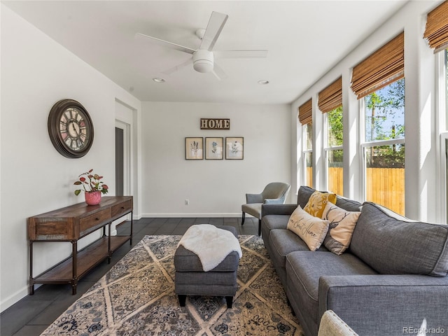 4348 Umatilla St, Denver, CO 80211 - living area with ceiling fan and recessed lighting