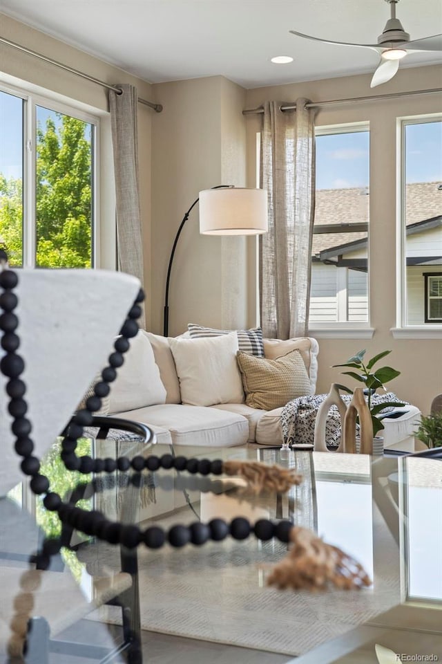 8261 Garden City Ave, Littleton, CO 80125 - living area with ceiling fan