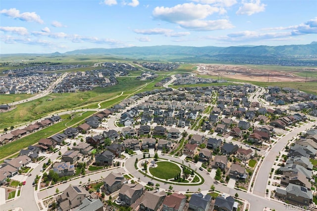 8261 Garden City Ave, Littleton, CO 80125 - aerial view of property's location featuring nearby suburban area and a mountainous background