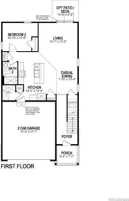 11790 Foraker Ln, Colorado Springs, CO 80925 - view of home floor plan
