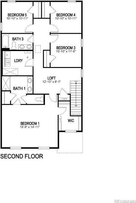 11790 Foraker Ln, Colorado Springs, CO 80925 - view of floor plan / room layout