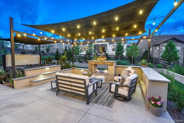 2159 Bellcove Dr, Castle Pines, CO 80108 - view of patio with an outdoor living space and area for grilling