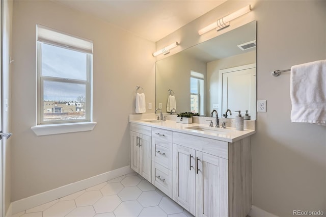 bathroom featuring vanity