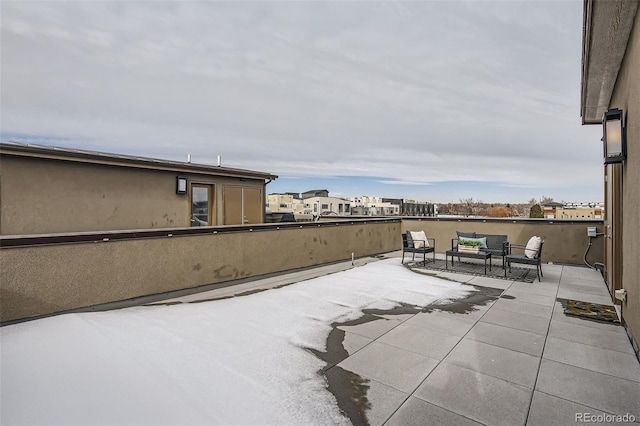 view of patio / terrace with an outdoor living space