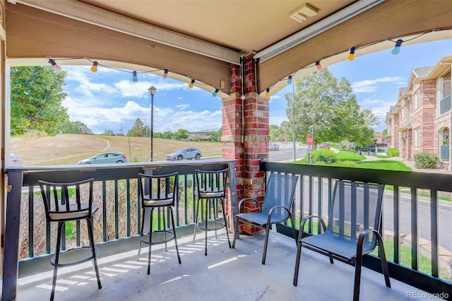 view of balcony