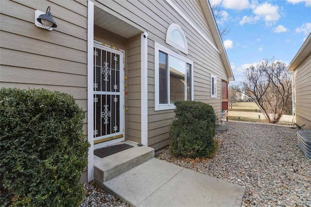 view of entrance to property