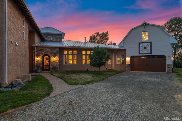 11881 County Road 37, Fort Lupton, CO 80621 - view of front of property with stone siding, driveway, and stucco siding