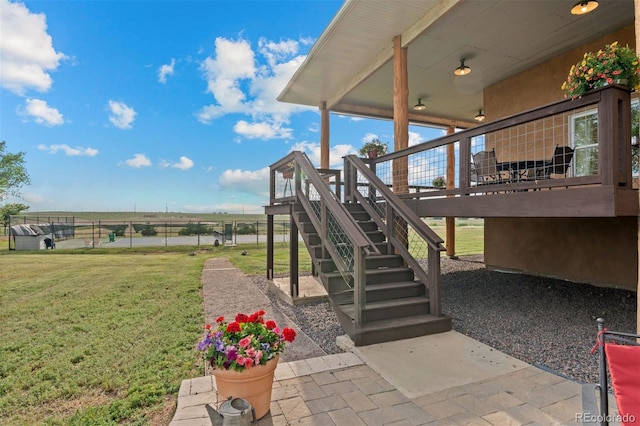 11881 County Road 37, Fort Lupton, CO 80621 - view of patio featuring stairs