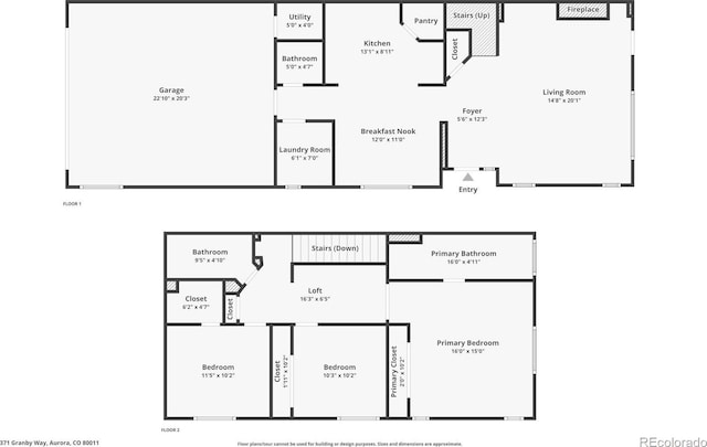 371 Granby Way Unit C, Aurora, CO 80011 - home floor plan