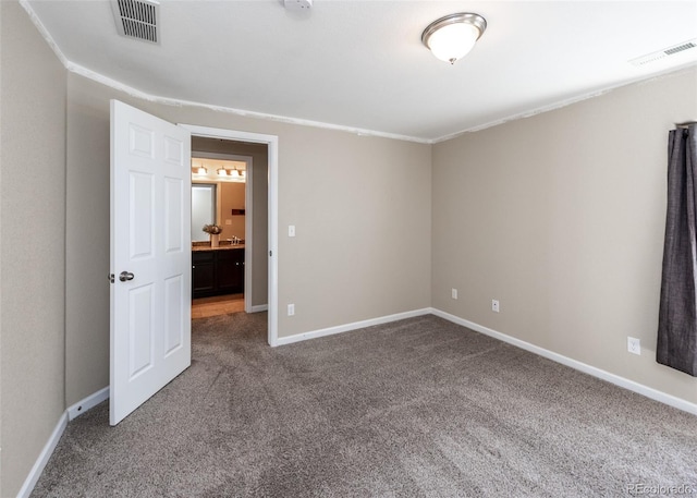 view of carpeted empty room