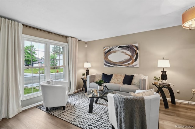 9306 Garrison Dr, Broomfield, CO 80021 - living area featuring baseboards and light wood-style flooring