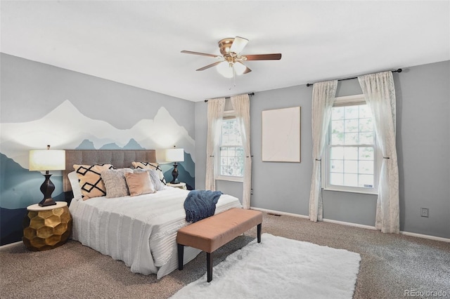 9306 Garrison Dr, Broomfield, CO 80021 - bedroom with carpet, baseboards, and a ceiling fan